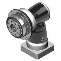 RIDUTTORI IPOIDALI AHK (2-stage) – riduttore ipoidale con corpo in alluminio, flange di uscita e albero, giunto, finitura metallizzata nera