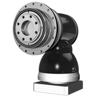 RIDUTTORI IPOIDALI APK (2-stage) – riduttore ipoidale con flangia, albero, giunto, corpo in alluminio, accessori fissaggio, finitura nera