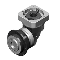 RIDUTTORI ORTOGONALI PDR – riduttore ortogonale con housing in alluminio, flange quadrata, albero con giunto flangiato e cuscinetti